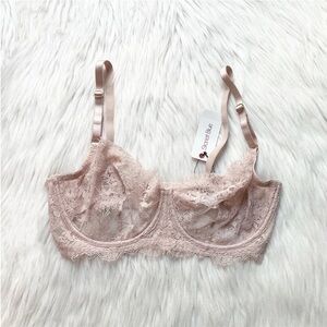 Skarlett Blue Entice Lace Unlined Balconette (#324143) 32DDD